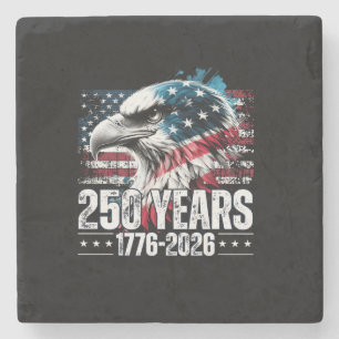 250. Jubiläum USA Geburtstag Langarm Steinuntersetzer