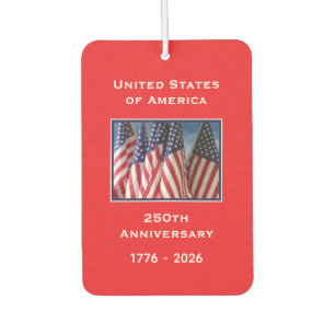 250. Jubiläum USA Patriotic American Red Car Autolufterfrischer