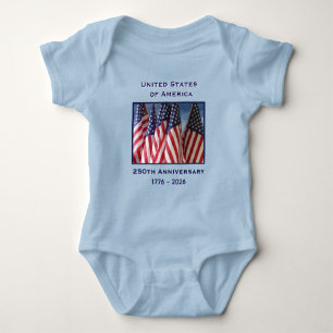 250. Jubiläum USA Patriotic Baby Strampler