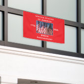 250. Jubiläum USA Patriotic Banner (Äußeres Gebäude)