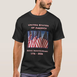 250. Jubiläum USA Patriotic Black T-Shirt