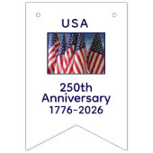 250. Jubiläum USA Patriotic Flags Banner (Zweite Fahne)