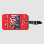 250. Jubiläum USA Patriotic Gedenkfeier Gepäckanhänger (Vorderseite (Horizontal))
