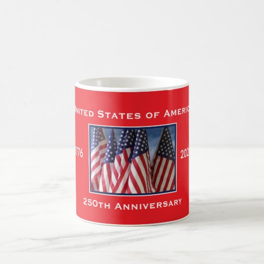 250. Jubiläum USA Patriotic Kaffeetasse (Mittel)