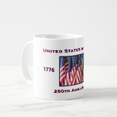 250. Jubiläum USA Patriotic Kaffeetasse (Vorderseite Links)