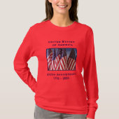 250. Jubiläum USA Patriotic Long Sleeve T-Shirt (Vorderseite)