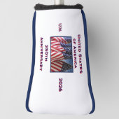 250. Jubiläum USA Patriotic Putter Golf Headcover (Rotieren 90)