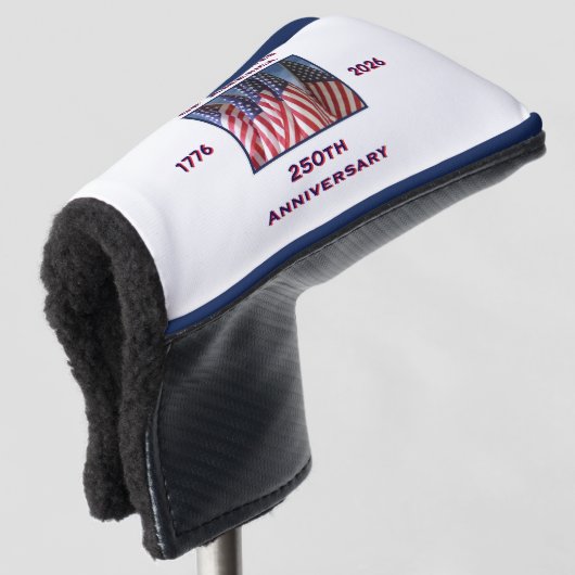 250. Jubiläum USA Patriotic Putter Golf Headcover (3/4 Vorderseite)