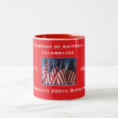 250. Jubiläum USA Patriotic Zweifarbige Tasse (Mittel)