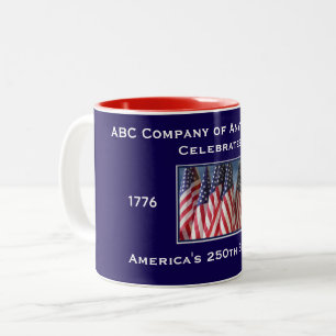250. Jubiläum USA Patriotic Zweifarbige Tasse