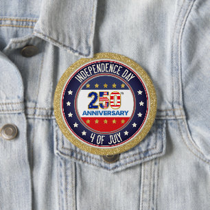 250. Jubiläum USA Patriotisch    1776–2026 Button