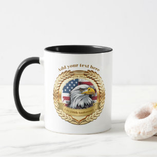 250. Jubiläum USA Patriotisch   1776–2026 Button Tasse