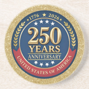 250. Jubiläum USA Patriotisch 1776–2026 Getränkeuntersetzer