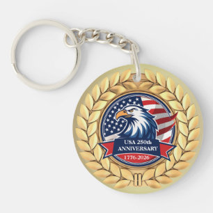 250. Jubiläum USA Patriotisch 1776–2026 Schlüsselanhänger