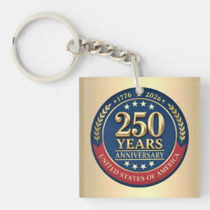 250. Jubiläum USA Patriotisch   1776–2026 Schlüsselanhänger