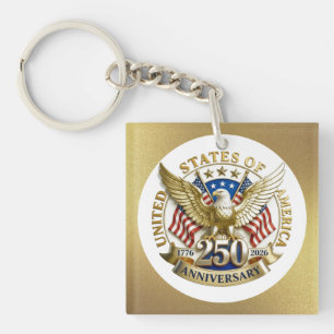 250. Jubiläum USA Patriotisch   1776–2026 Schlüsselanhänger