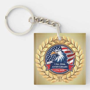 250. Jubiläum USA Patriotisch 1776–2026 Schlüsselanhänger