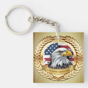 250. Jubiläum USA Patriotisch 1776–2026 Schlüsselanhänger