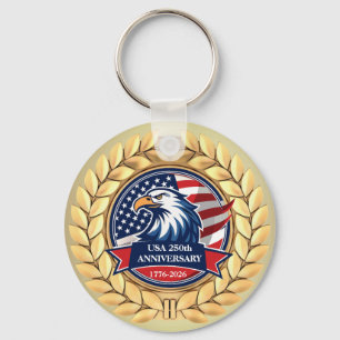 250. Jubiläum USA Patriotisch   1776–2026 Schlüsselanhänger