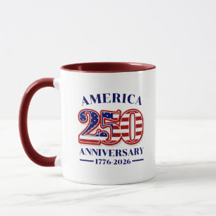 250. Jubiläum USA Patriotisch   1776–2026 Tasse