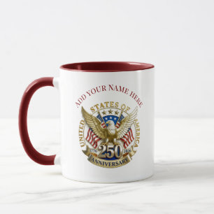 250. Jubiläum USA Patriotisch 1776–2026 Tasse