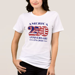 250. Jubiläum USA Patriotisch 1776–2026 Tri-Blend Shirt