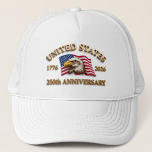 250. Jubiläum USA Patriotisch 1776–2026 Truckerkappe