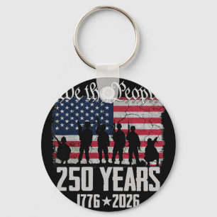 250. Jubiläum USA Patriotisch 250 Jahre 4. Juli Schlüsselanhänger