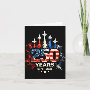 250. Jubiläum USA patriotisch 250 Jahre amerikanis Karte