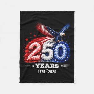 250. Jubiläum USA Patriotisch 250 Jahre Fleecedecke