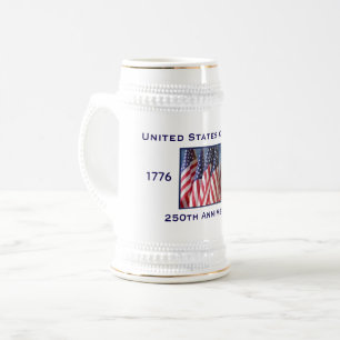 250. Jubiläum USA Patriotisch Bierglas
