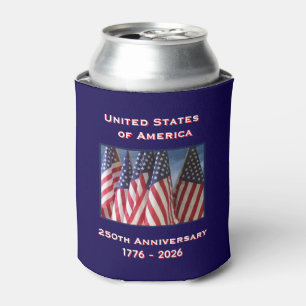 250. Jubiläum USA Patriotische amerikanische Flagg Dosenkühler