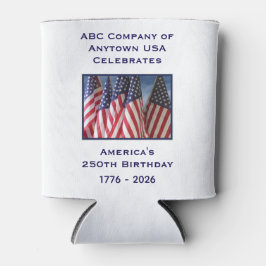 250. Jubiläum USA Patriotische amerikanische Flagg Dosenkühler