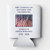 250. Jubiläum USA Patriotische amerikanische Flagg Dosenkühler (Rückseite)