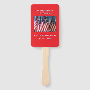 250. Jubiläum USA Patriotische amerikanische Flagg Fächer