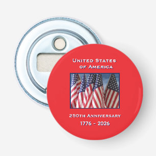 250. Jubiläum USA Patriotische amerikanische Flagg Flaschenöffner