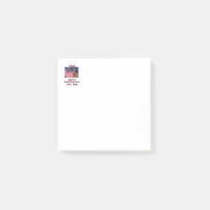 250. Jubiläum USA Patriotische amerikanische Flagg Post-it Klebezettel