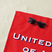 250. Jubiläum USA Patriotische amerikanische Flagg Strandtuch (Beispiel)