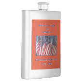 250. Jubiläum USA Patriotische Flaggen Flachmann (Rechts)