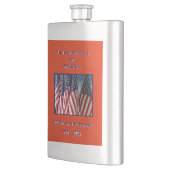 250. Jubiläum USA Patriotische Flaggen Flachmann (Links)