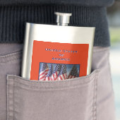 250. Jubiläum USA Patriotische Flaggen Flachmann (Beispiel)