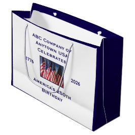 250. Jubiläum USA Patriotische Flaggen  Große Geschenktüte