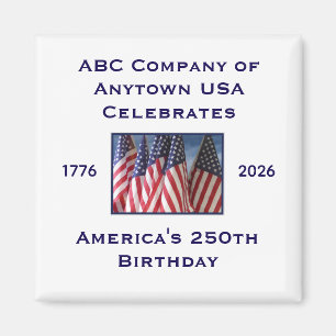 250. Jubiläum USA Patriotische Flaggen Magnet