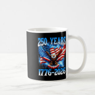 250. Jubiläum USA Patriotischer Adler 250 Jahre 4t Kaffeetasse