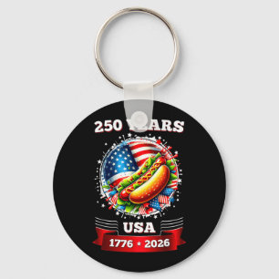 250. Jubiläum USA patriotischer BBQ 250. 4. Schlüsselanhänger