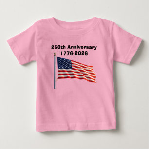 250. Jubiläum USA Patriotisches Andenken Baby T-shirt