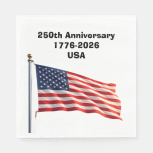 250. Jubiläum USA Patriotisches Andenken Serviette