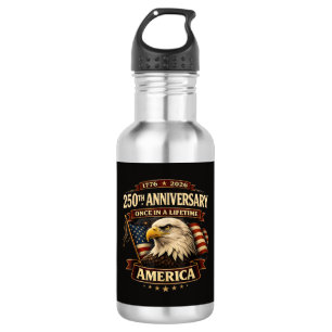 250. Jubiläum USA-Shirt 250. Amerika Edelstahlflasche