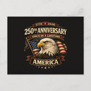 250. Jubiläum USA-Shirt 250. Amerika Feiertagspostkarte