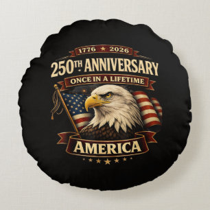 250. Jubiläum USA-Shirt 250. Amerika Rundes Kissen